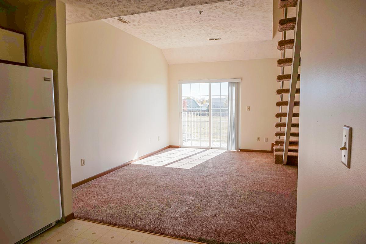 a double door in a room