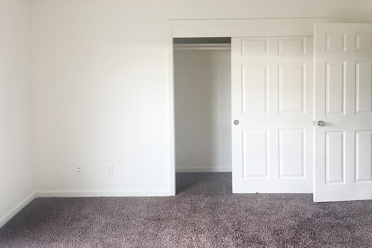 a large white door