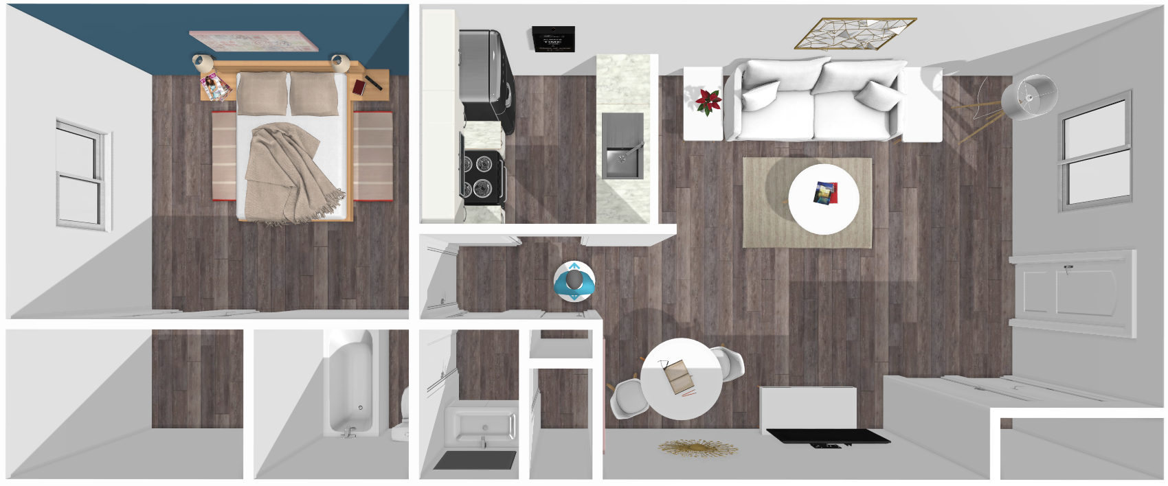 Floor plan image of Austin 1 Bed