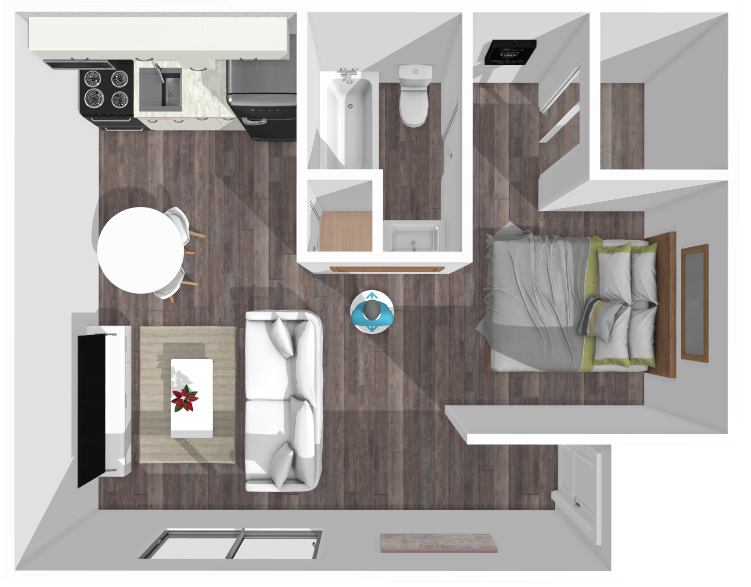 Floor plan image of Austin Studio