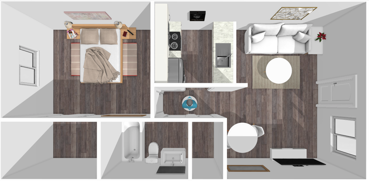 Floor plan image of Bowie 1 Bed