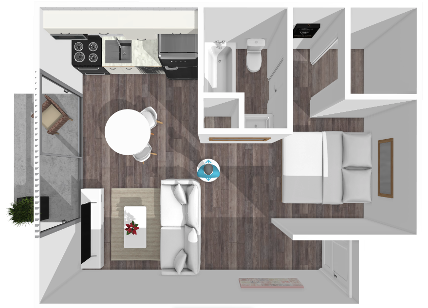 Floor plan image of Bowie Studio