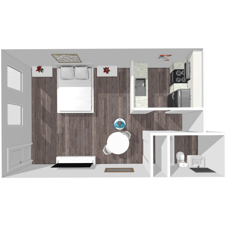 Floor plan image of Daniel Studio