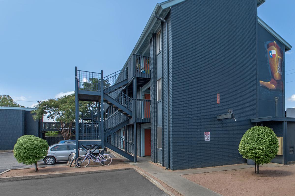 a person standing in front of a building