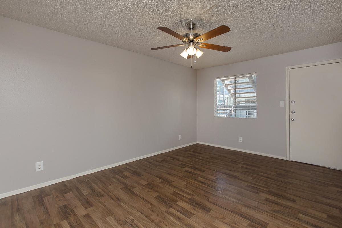 a room with a wood floor