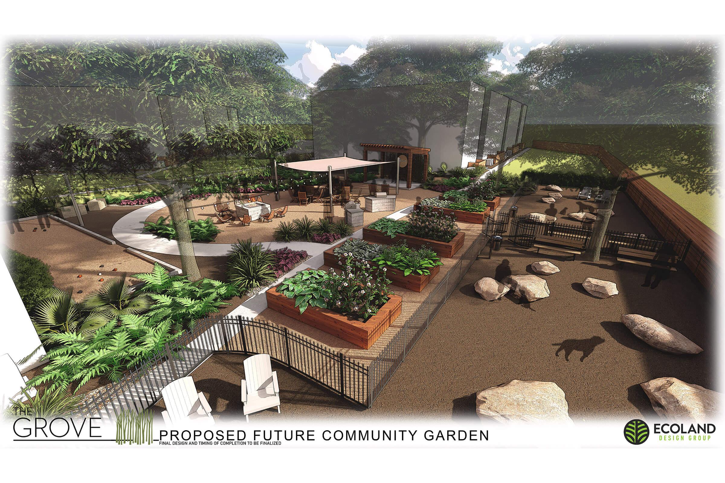 a close up of a garden