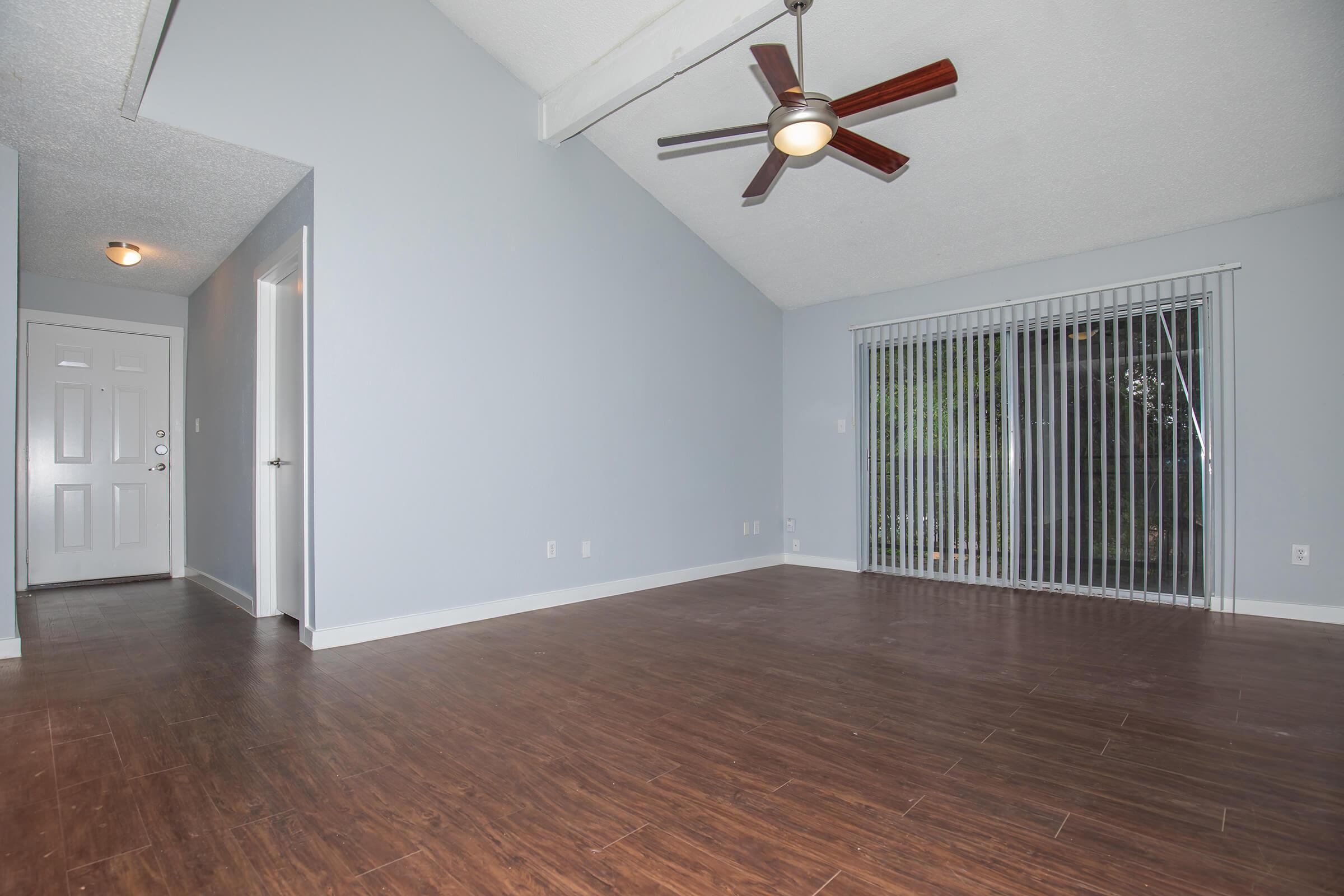 a room with a wooden floor