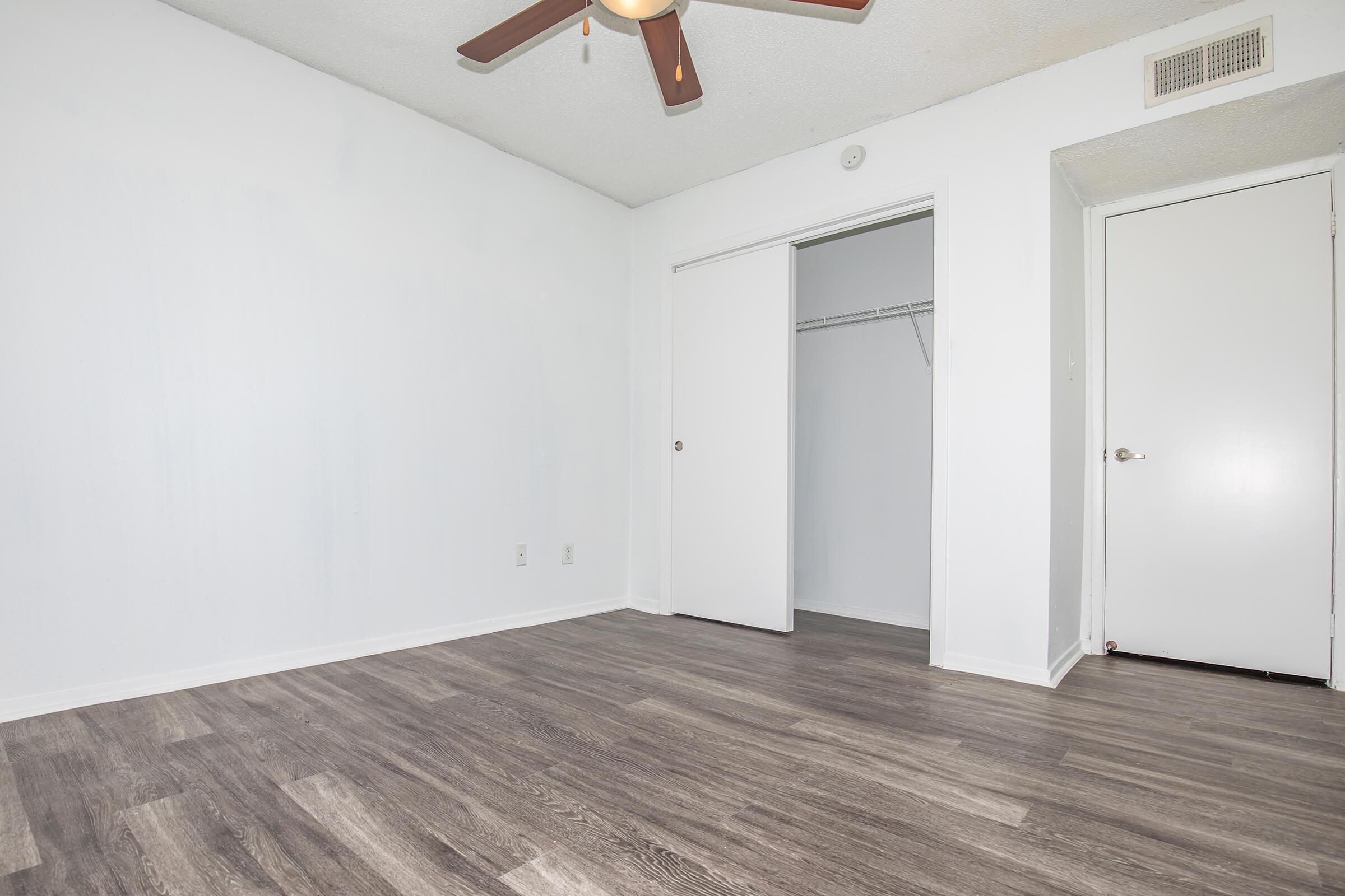 a room with a wooden floor