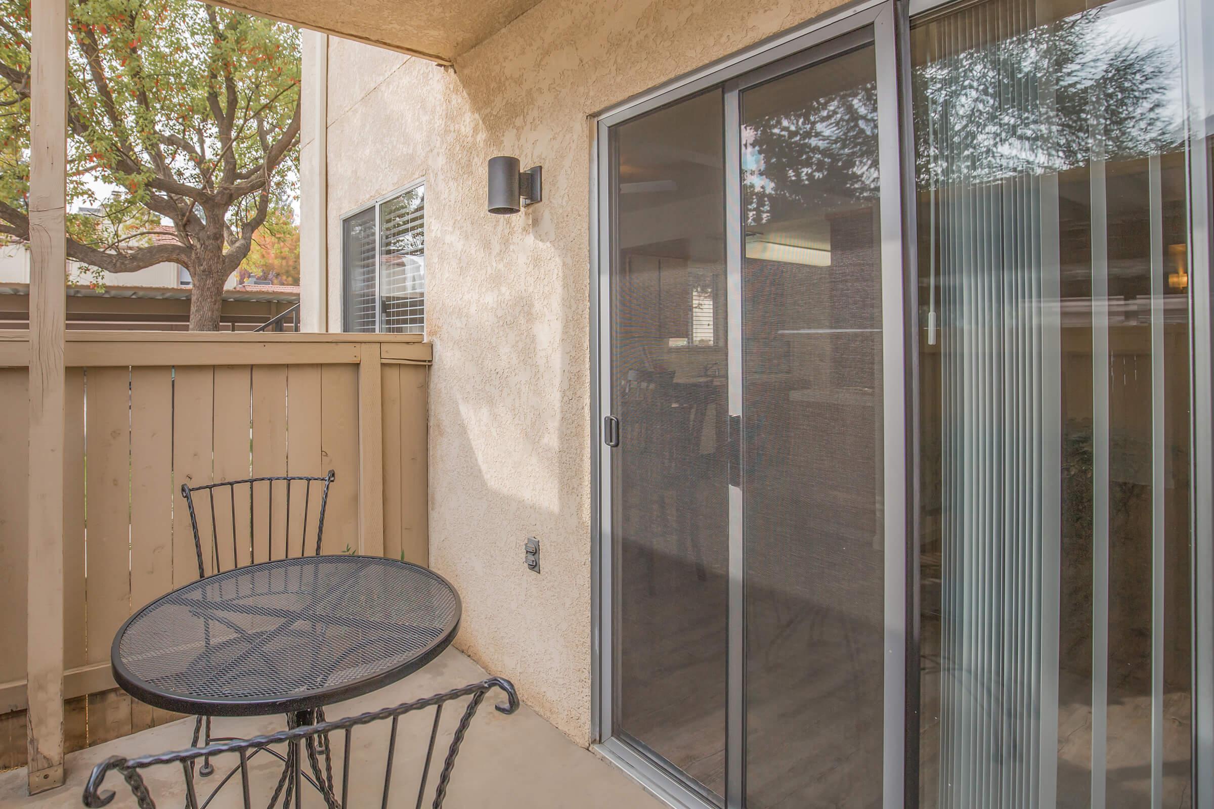 a glass shower door