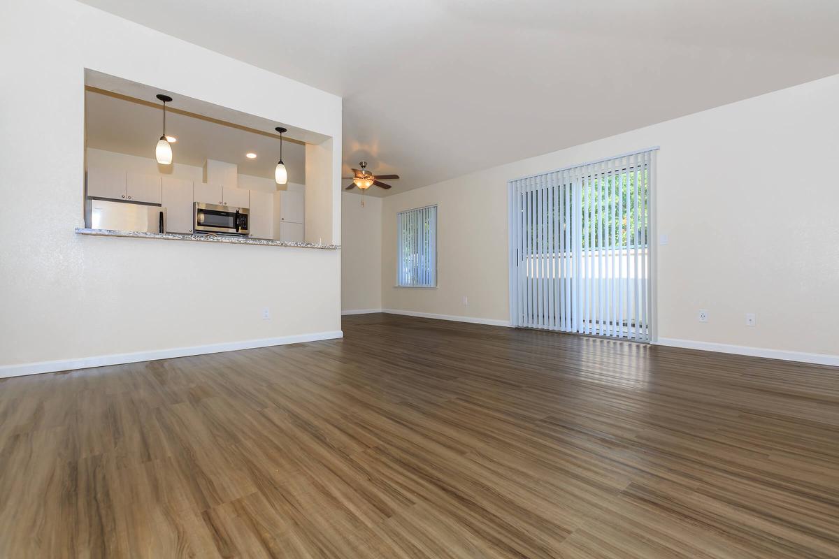 a room with a wood floor