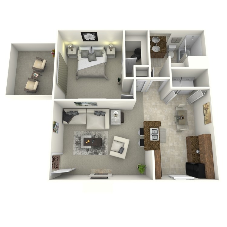 Floor plan image of 1 Bedroom Classic (N)