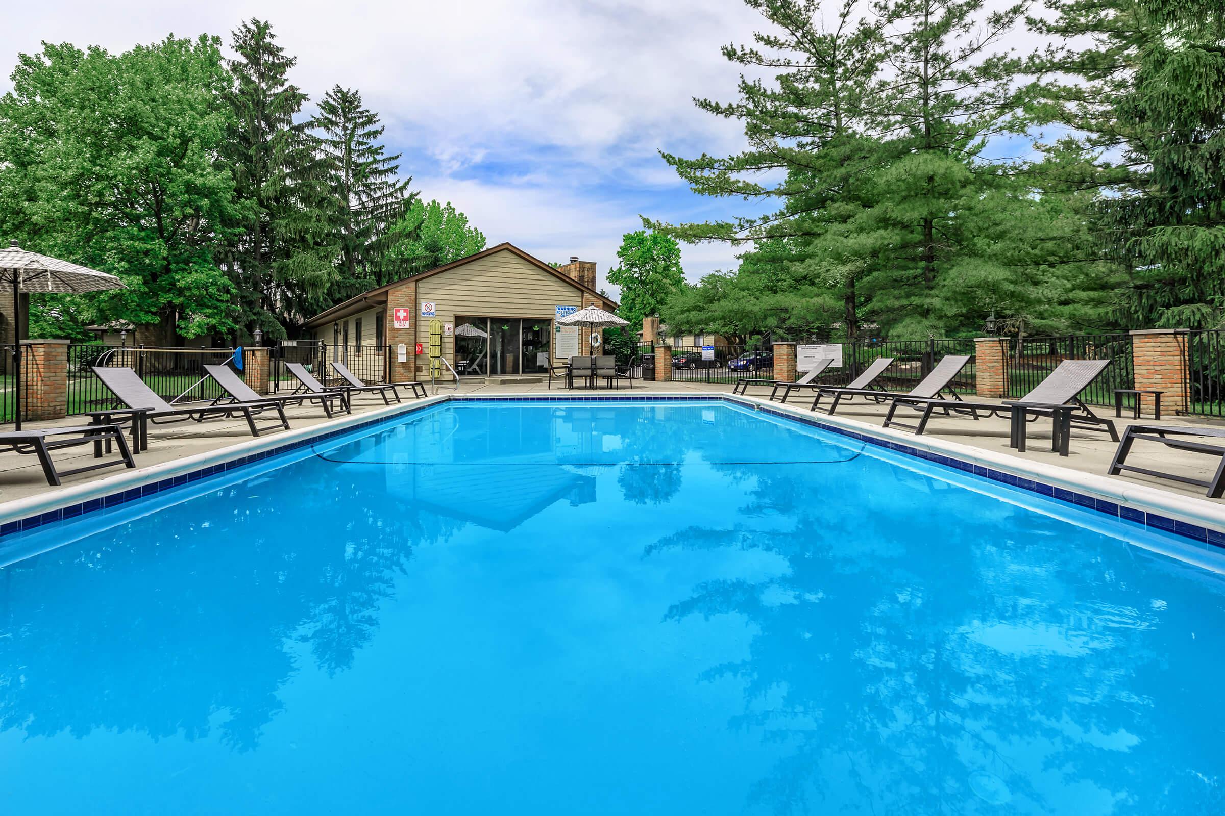 a large pool of water