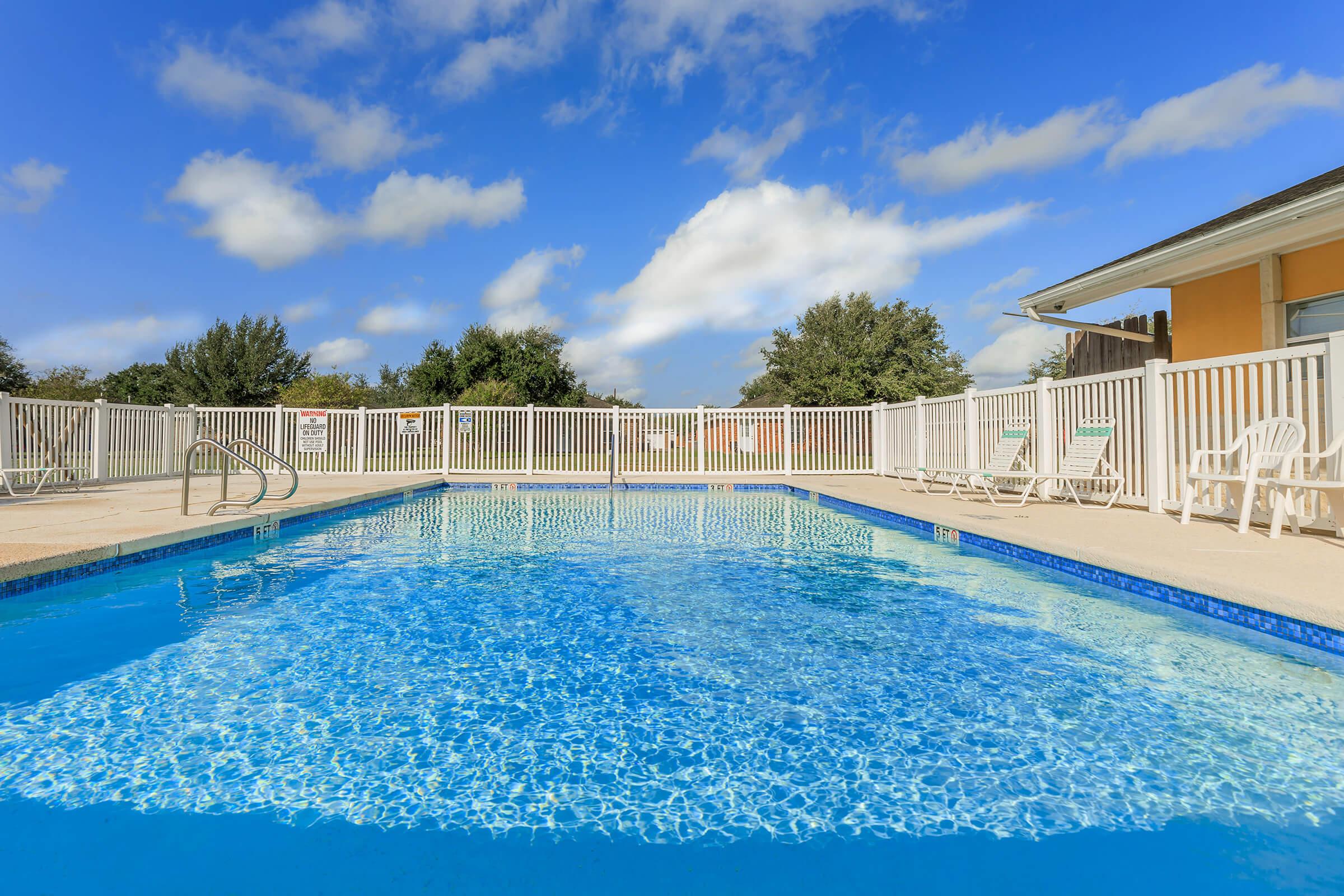 a large pool of water