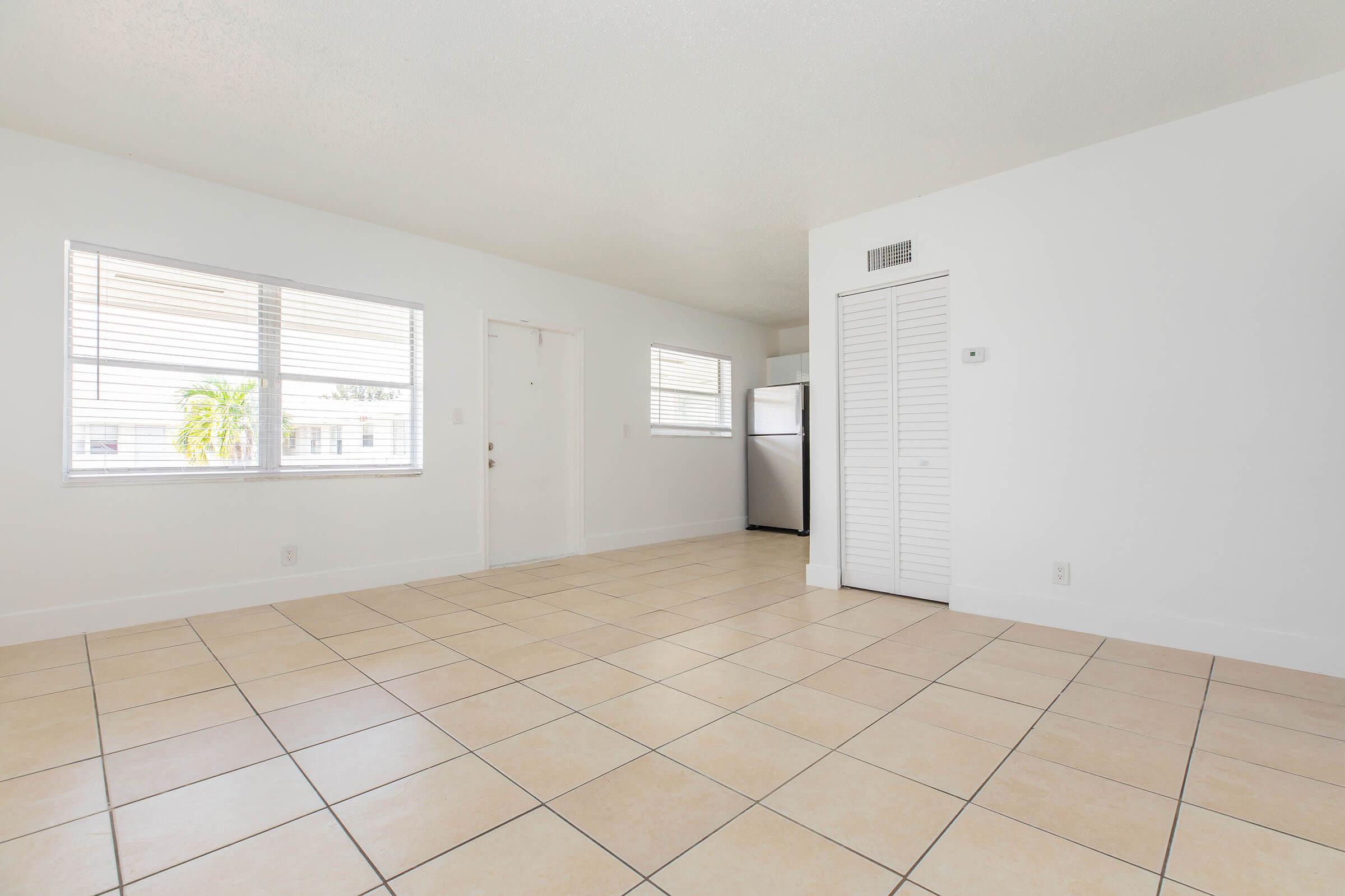 a room with a wood floor