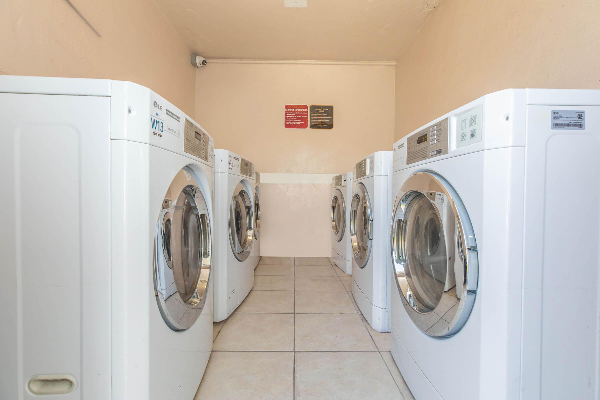 a washer in a kitchen