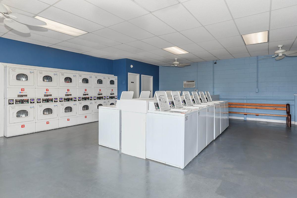 on-site laundry facility