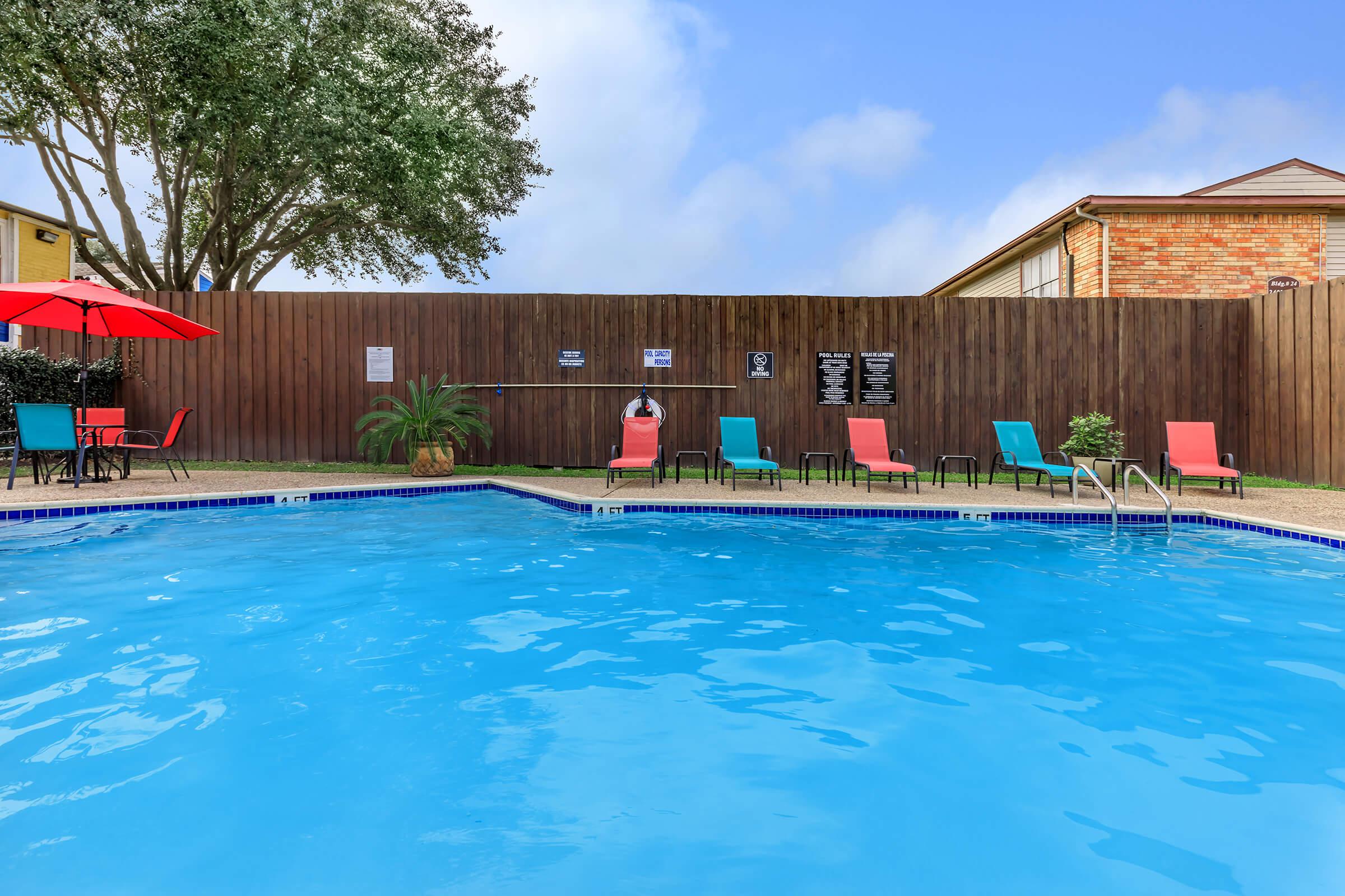 a large pool of water