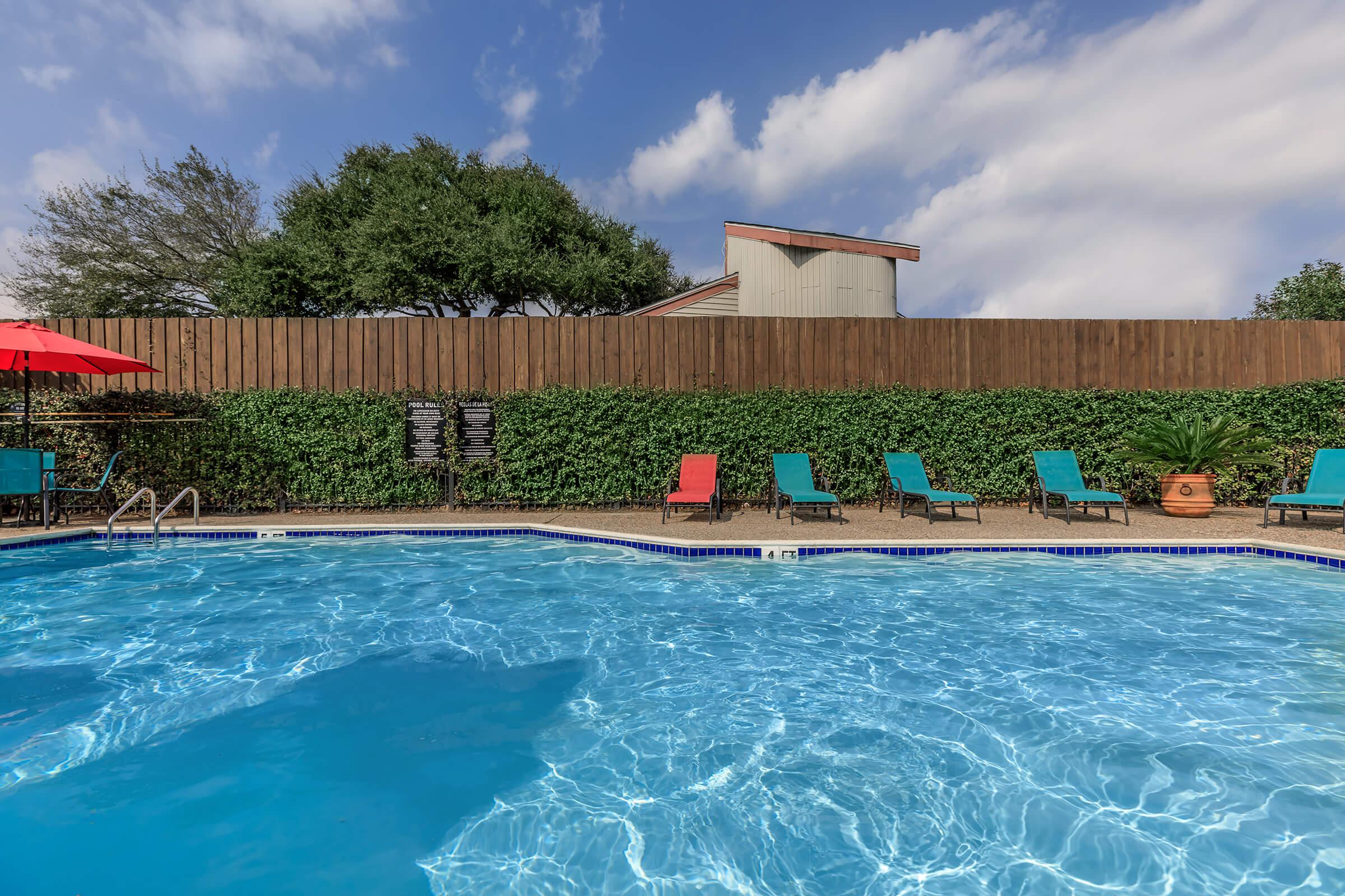 a large pool of water