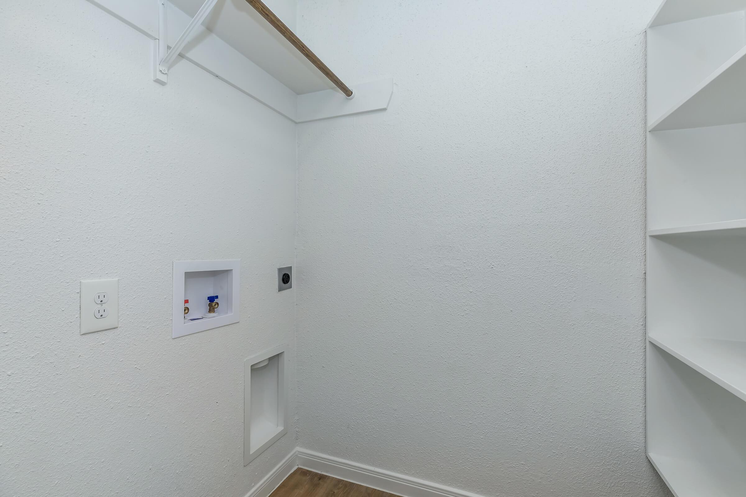 a close up of an empty room