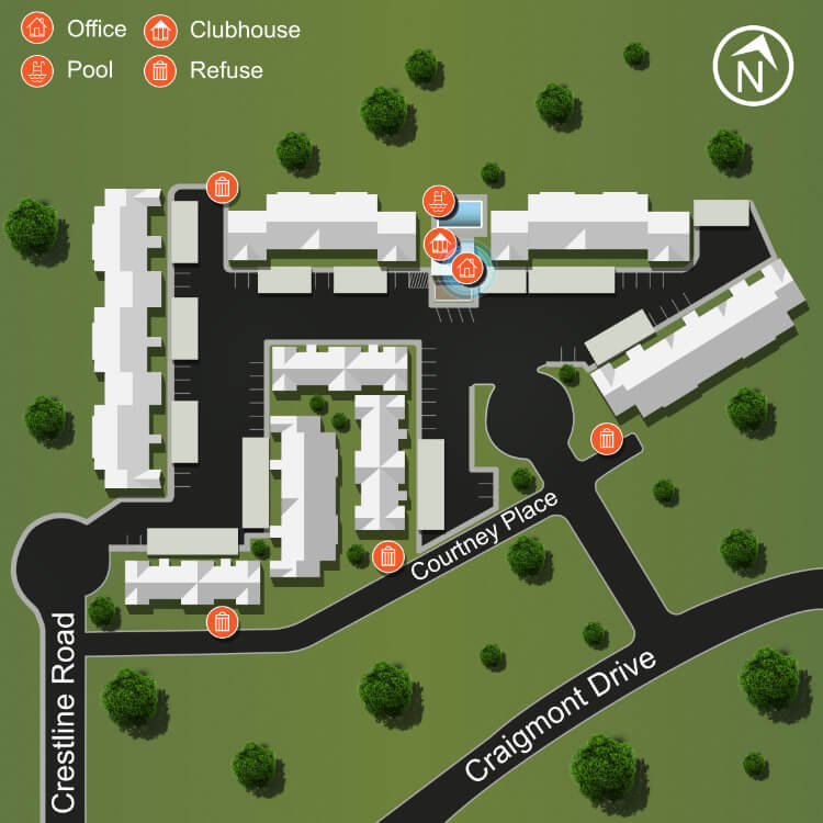 We make every effort to make our website accessible to anybody, especially those with disabilities. If you have question in terms of the relative location of an amenity or apartment home, please give us a call.