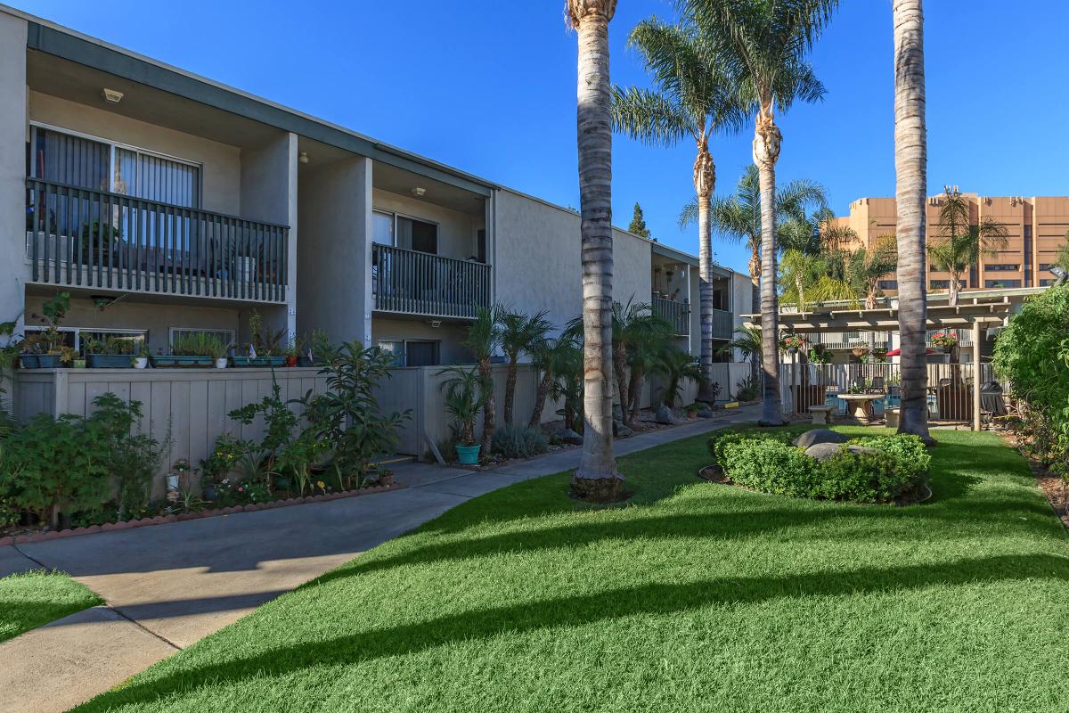 a large lawn in front of a house