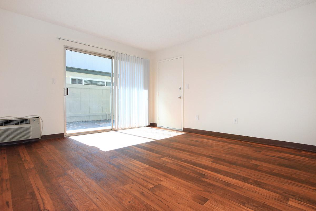 a room with a wood floor