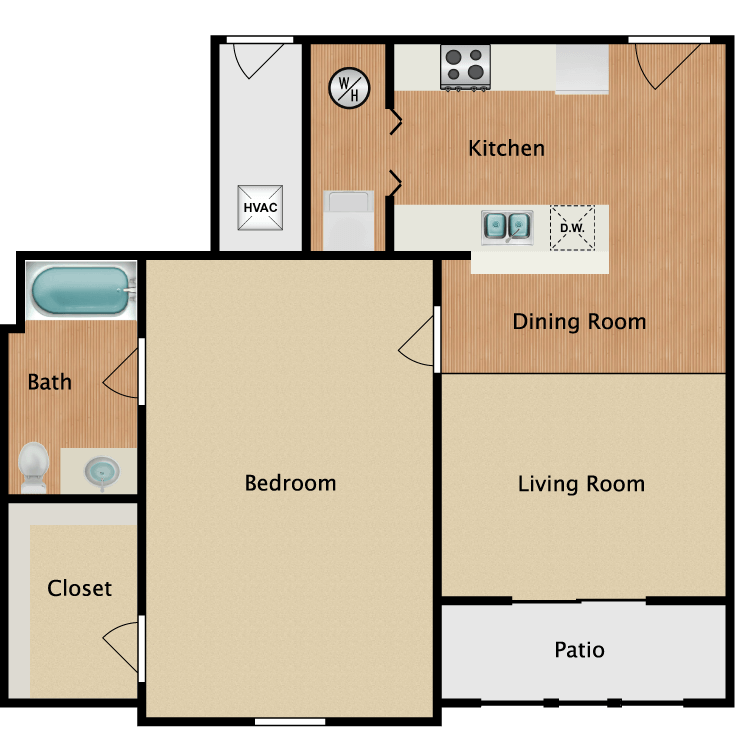 Floor plan image of 1 Bed Grand
