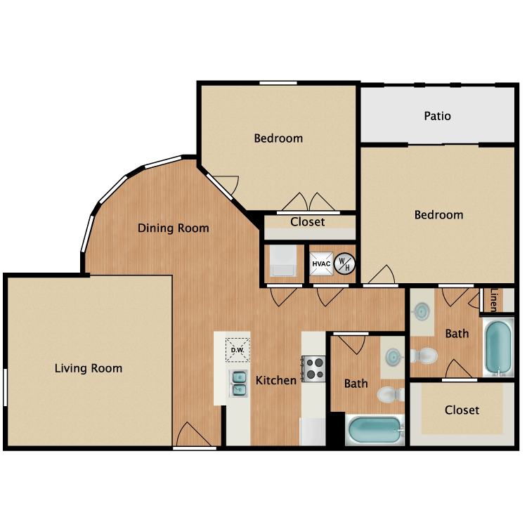 Floor plan image of 2 Bed Grand