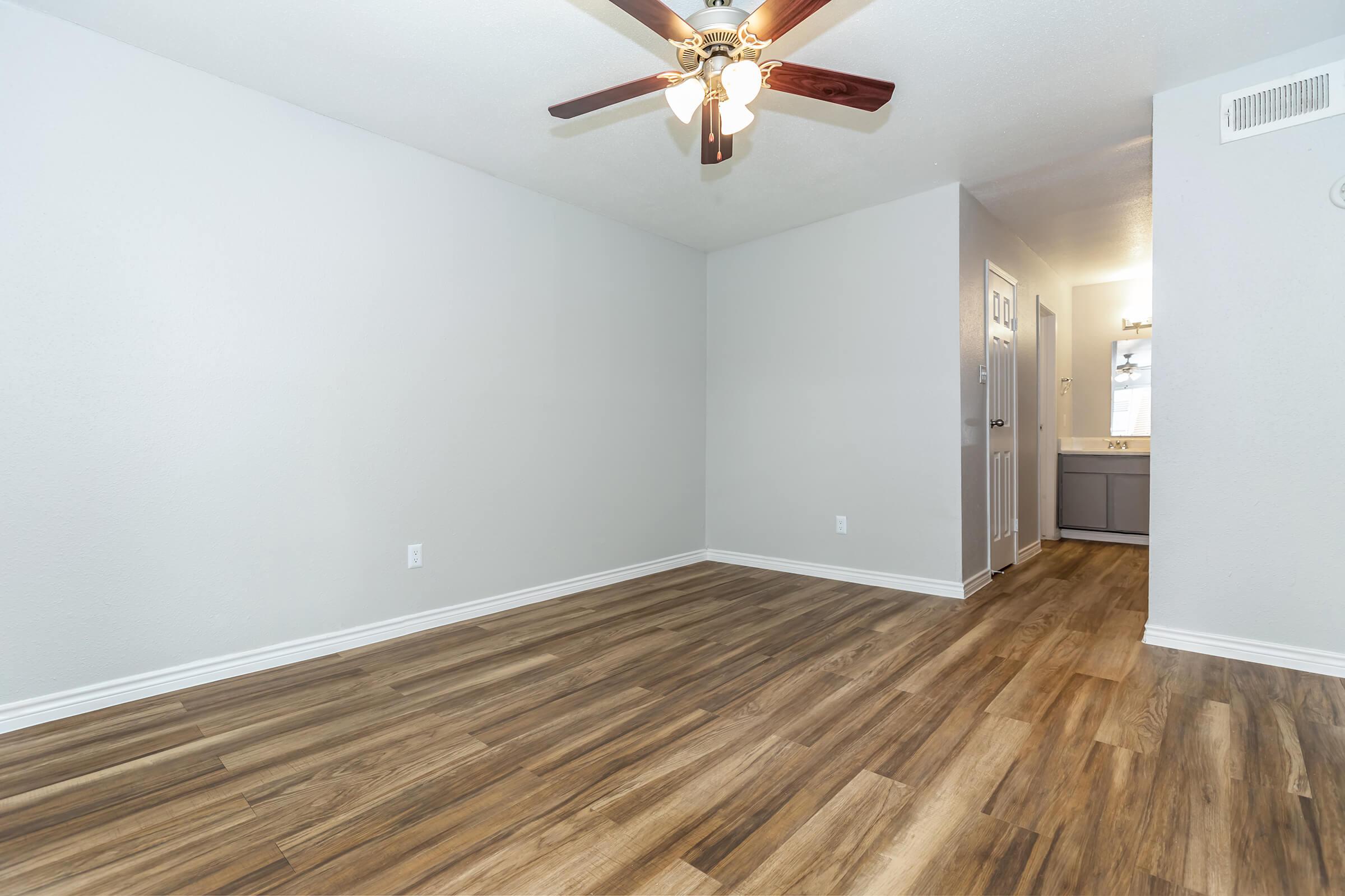 a room with a wooden floor