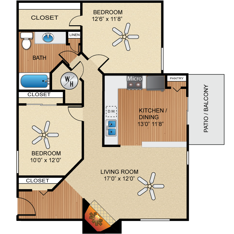 Floor plan image of B2 Casa Grande *UPGRADED*