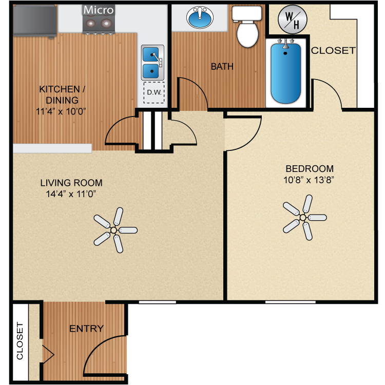 Floor plan image of A3 Rio Grande *UPGRADED*