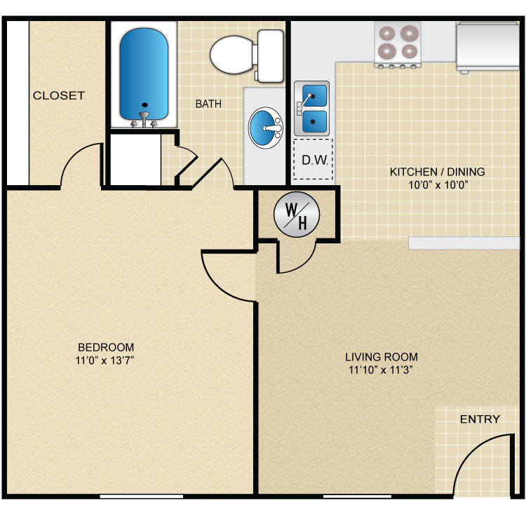 Floor plan image of A1 Santa Rosa