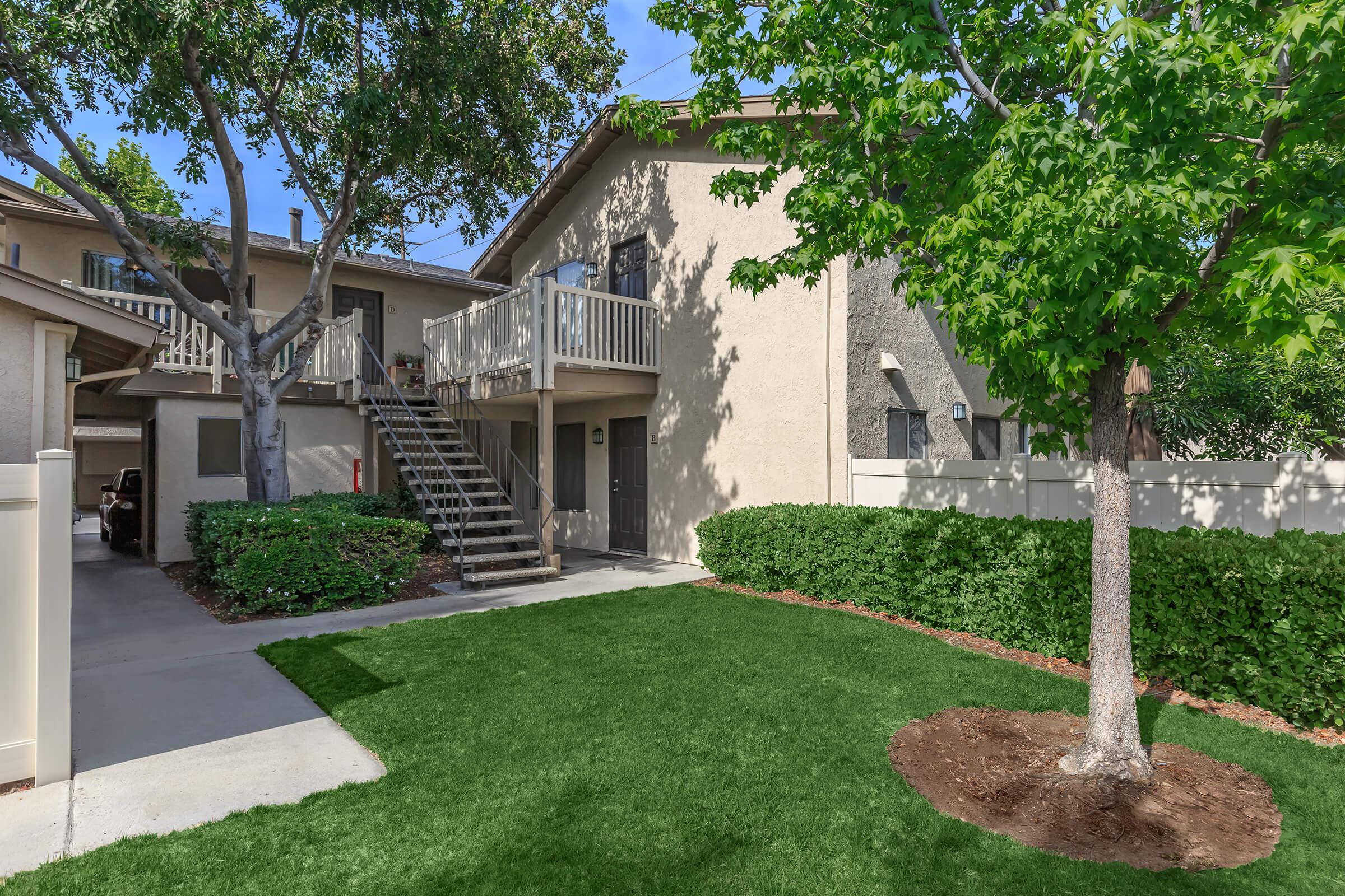 Ridgewood Village Apartment Homes community building with stairs