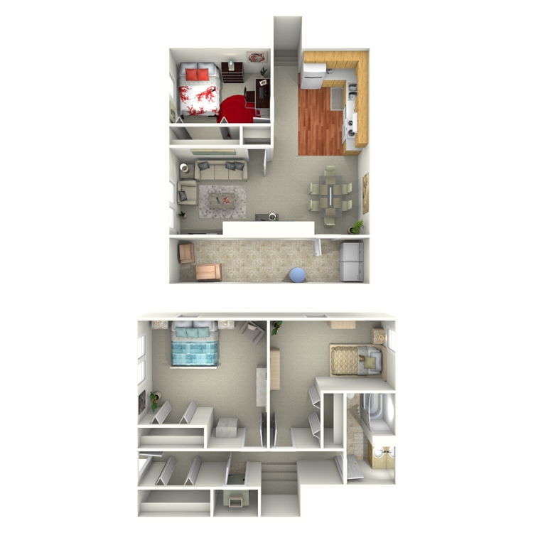 Floor plan image of 3 Bed 1 Bath House Downstairs