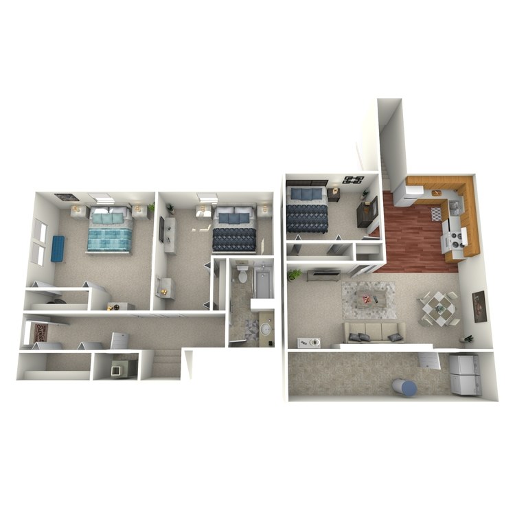Floor plan image of 3 Bed 1 Bath House Downstairs