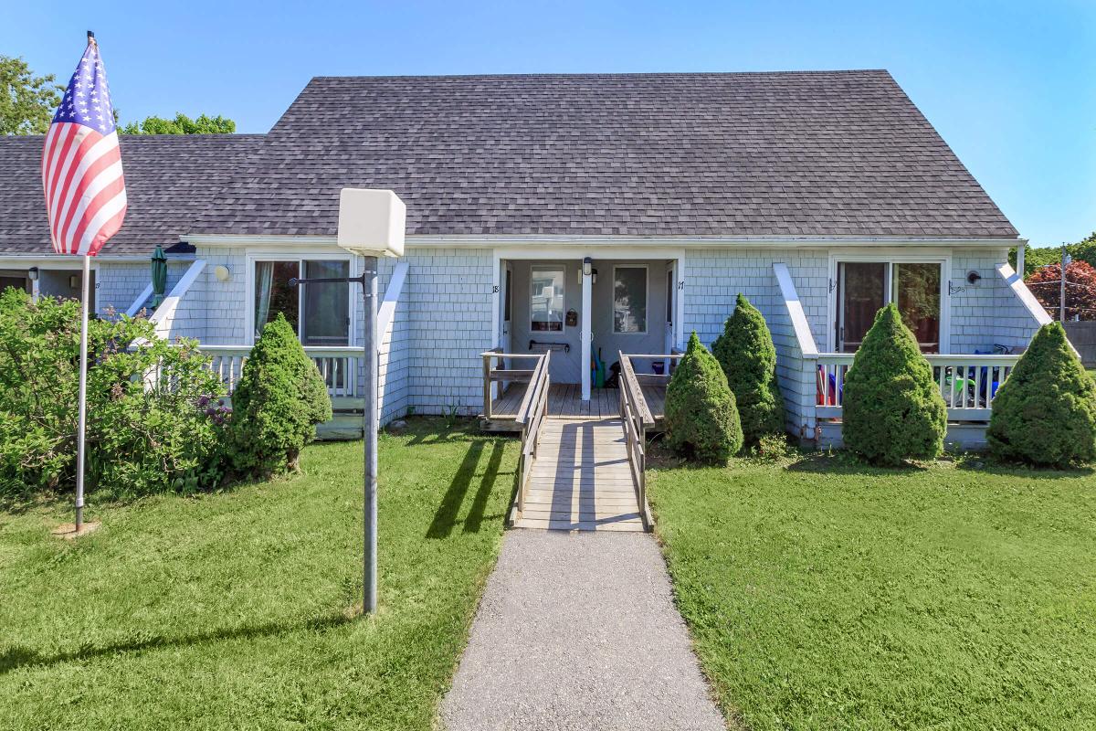 a large lawn in front of a house