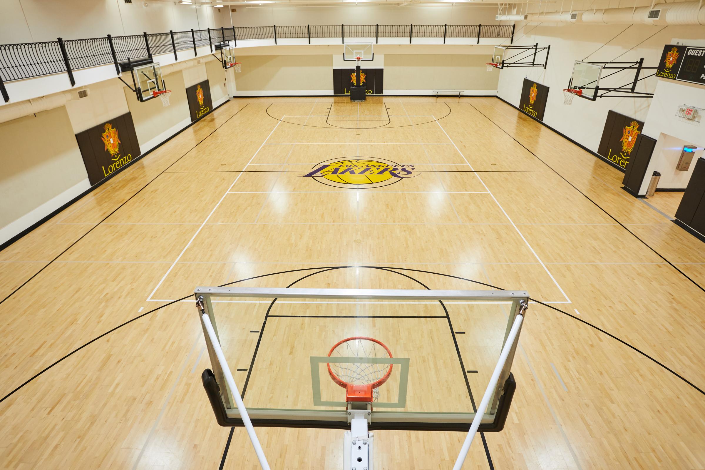 Two Full Size Basketball Courts