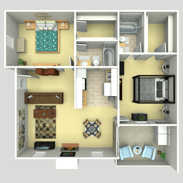 Floor plan image of 2A