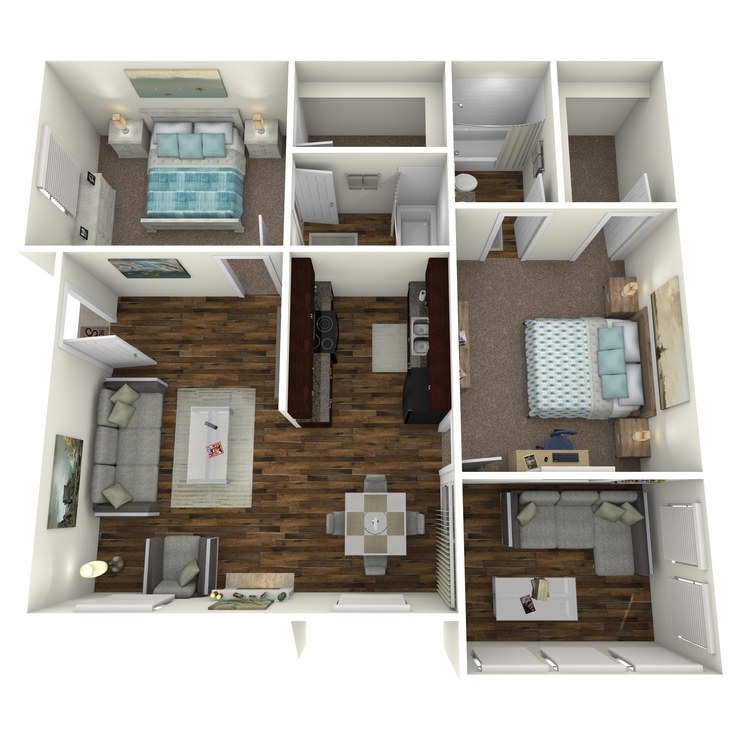 Floor plan image of 2B