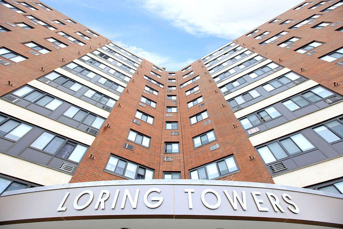 Loring Towers monument sign