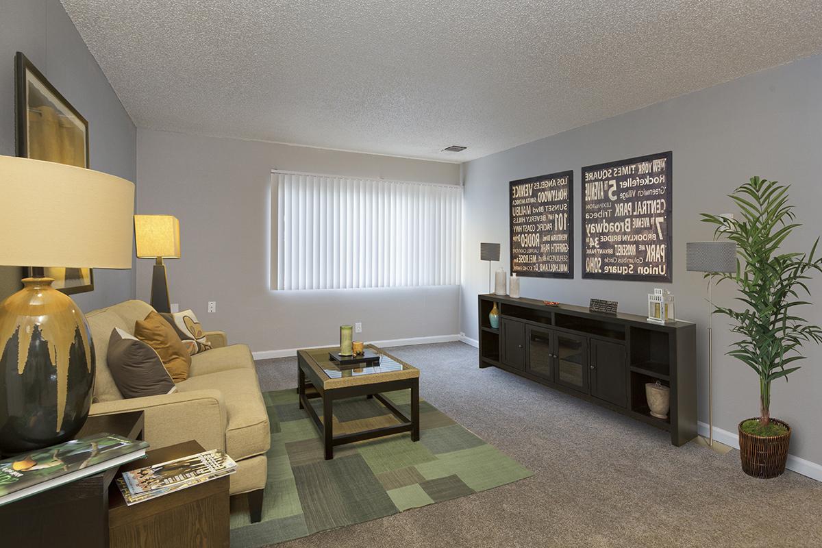 a living room filled with furniture and a flat screen tv