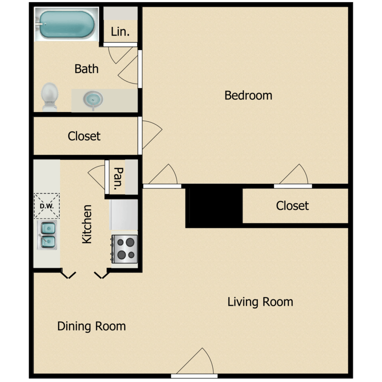 Floor plan image of A1
