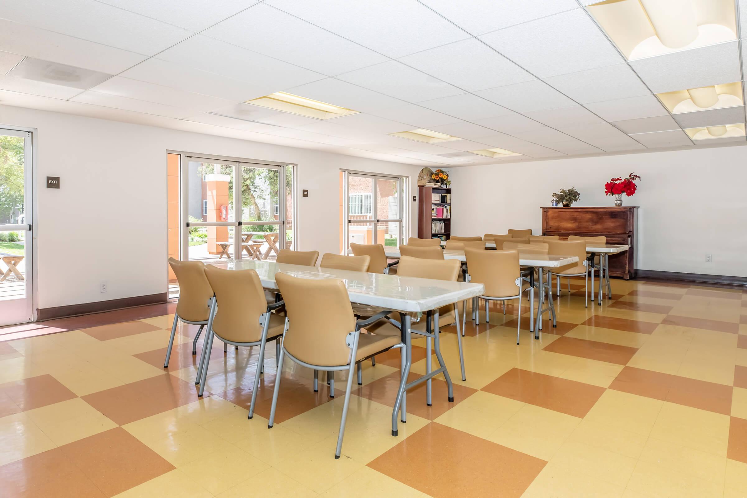 a dining room table