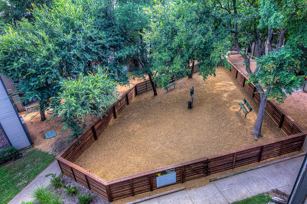 pet park from the second floor