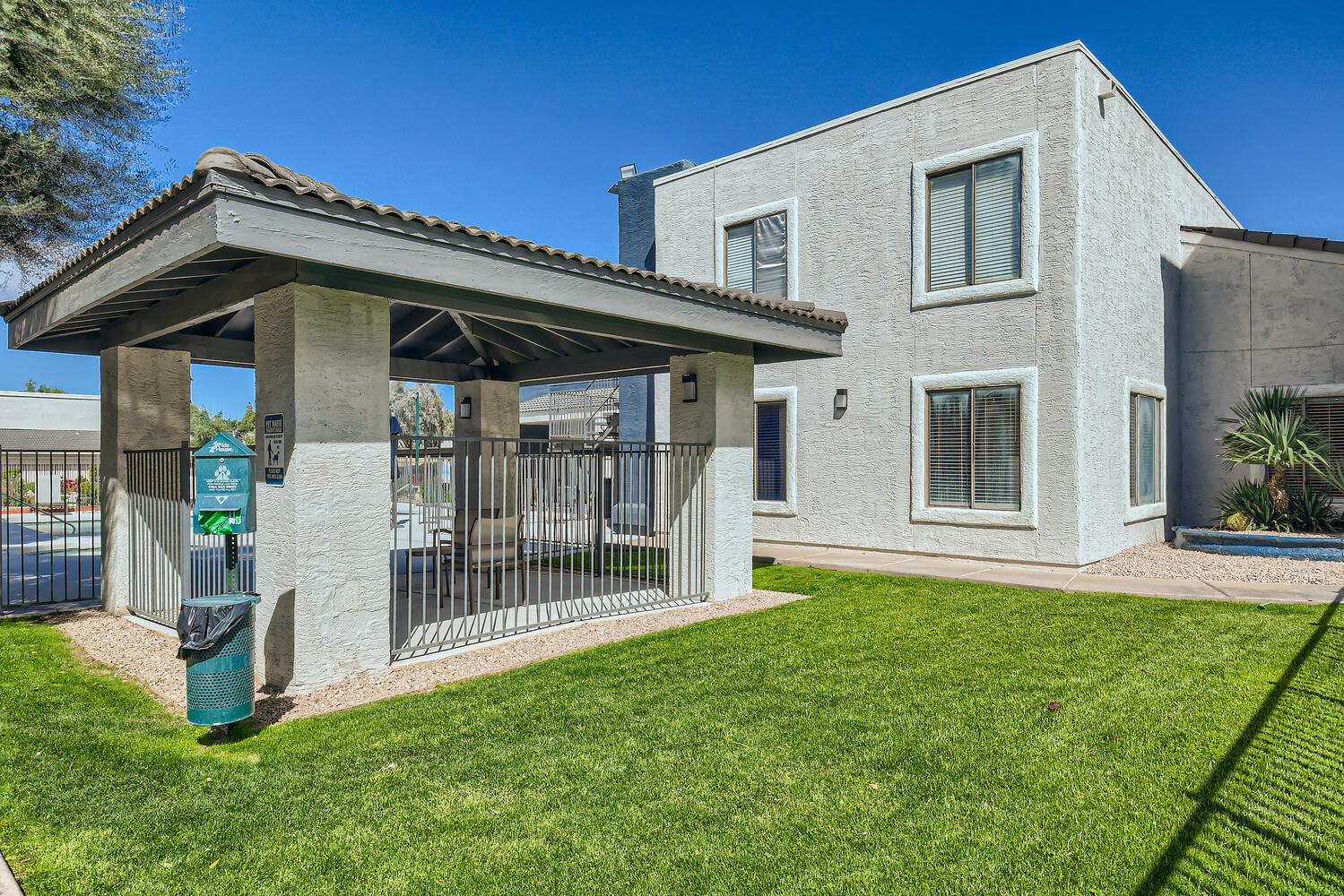 a large lawn in front of a house