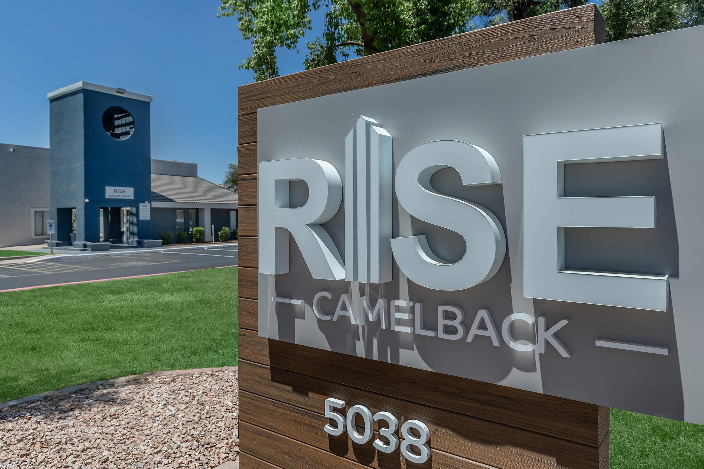 Rise Camelback Glendale, AZ outdoor front signage