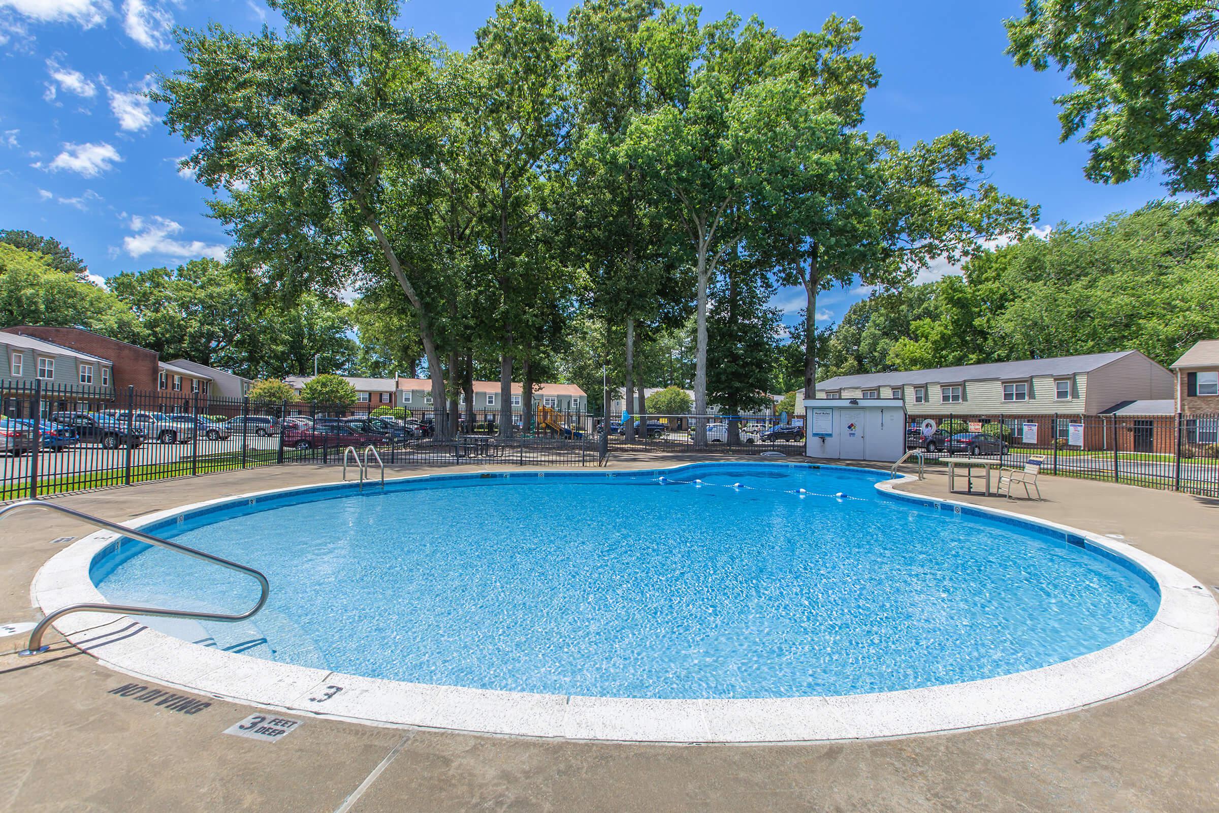 a large pool of water