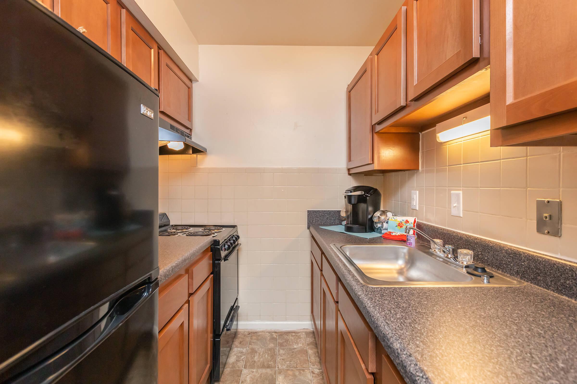 a modern kitchen with stainless steel appliances