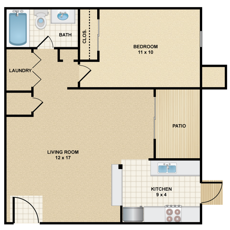 Floor plan image of A1 Stetson