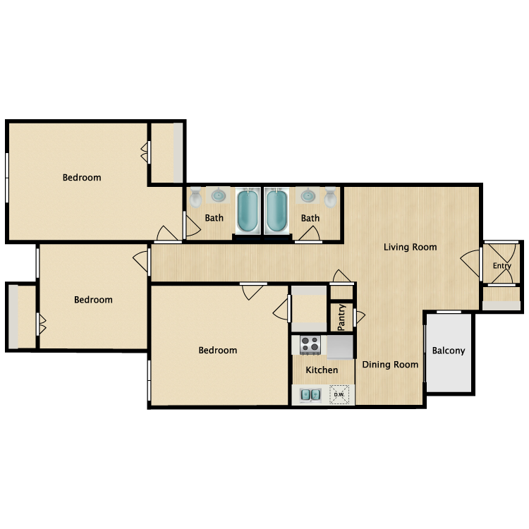 Floor plan image of Mahogany